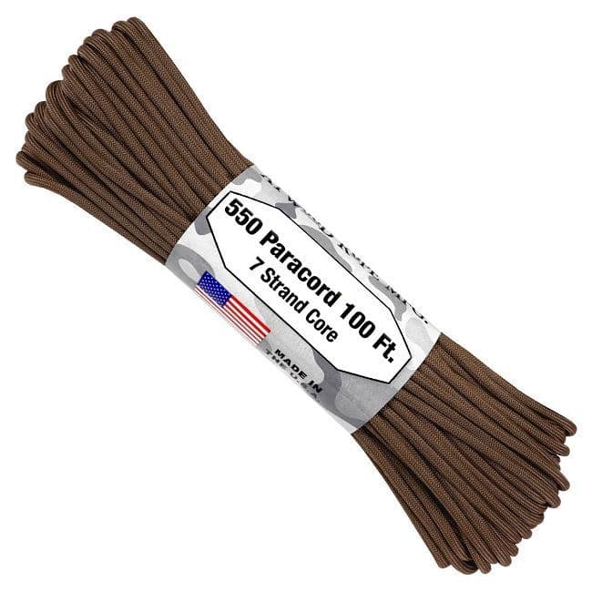 550 Paracord US Made GSA Compliant - Brown