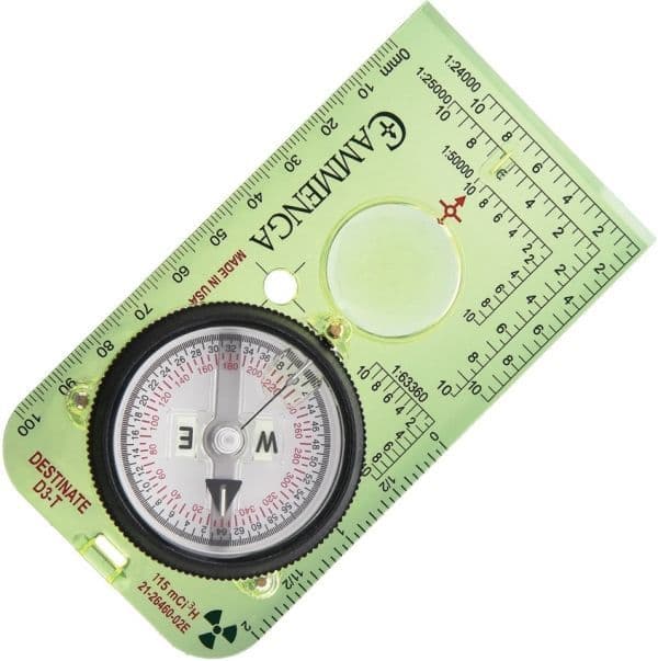 Cammenga Protractor Baseplate Tritium Compass