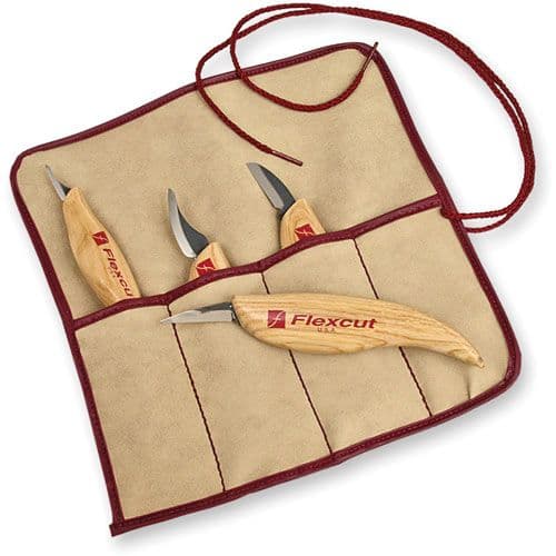 Flexcut 4 Piece Carving Knife Set - Some of the most useful carving tools