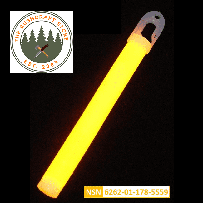 Lumica Military Issue Safety Light Sticks - Orange - Singles, 5's or 10's