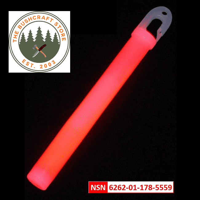 Lumica Military Issue Safety Light Sticks - Red - Singles, 5's or 10's