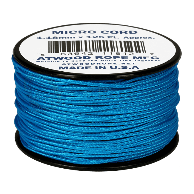 Micro Cord - 1.18mm Micro Paracord - 125ft - Blue