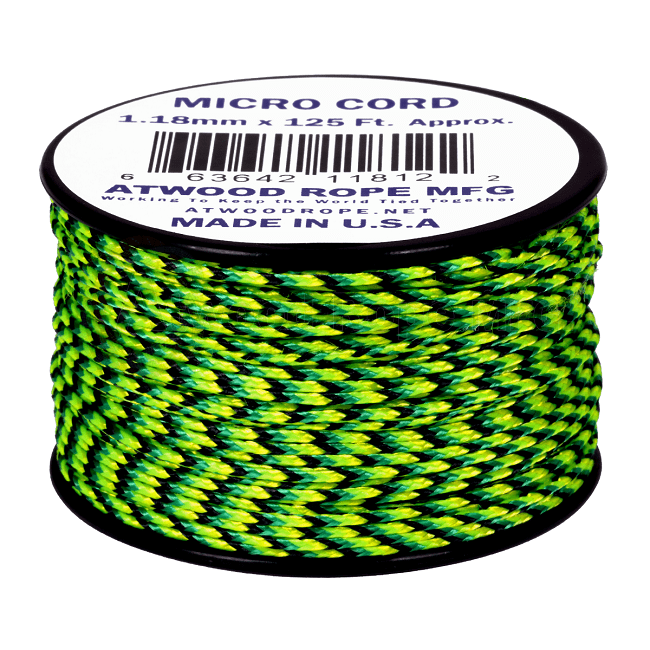 Micro Cord - 1.18mm Micro Paracord - 125ft - Gecko