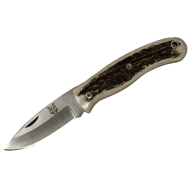 Mk III TBS Boar EDC Folding Pocket Knife - Stag Antler - Hollow/Sabre