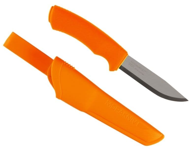 Mora Bushcraft Orange Knife - Heavy Duty Stainless Steel