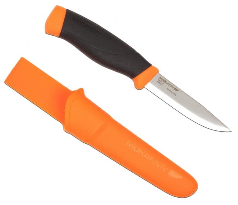 Mora Heavy Duty Companion Knife - 3.2mm Carbon Steel Blade - Orange