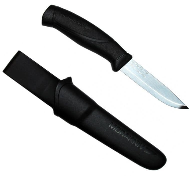 Mora Heavy Duty Companion Knife - 3.2mm Stainless Steel Blade - Black