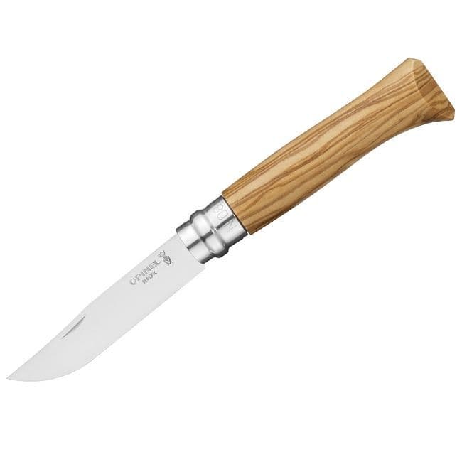 Opinel Stainless Steel Folding Knife - Olive