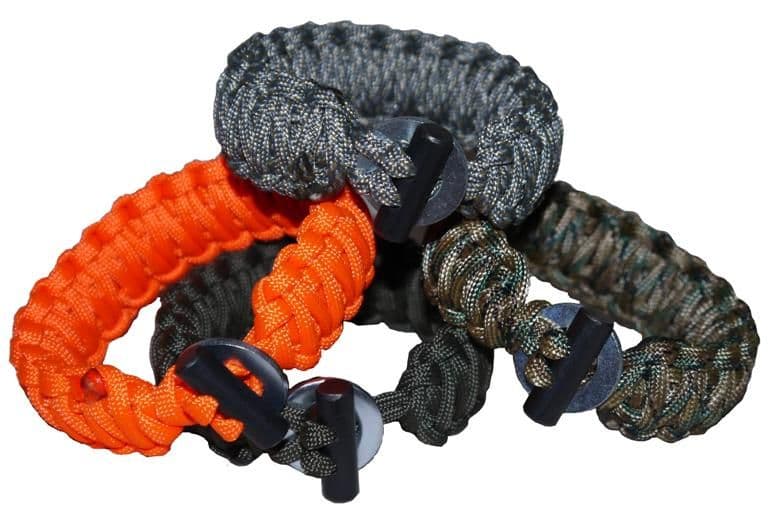 TBS 550 Paracord Firesteel Survival Bracelet Kit - Make your own in a choice of colours