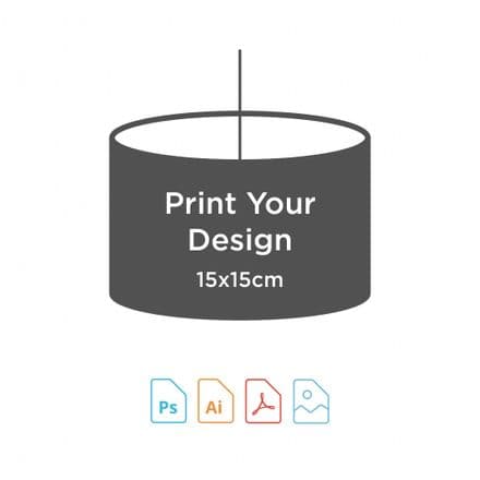15cm Diameter x 15cm High - Digital Textile Print for Drum Lampshade