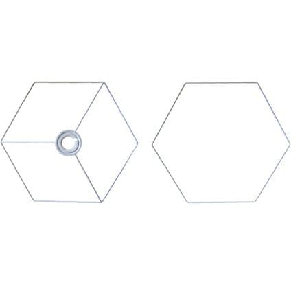 15cm Hexagon Lampshade Frame