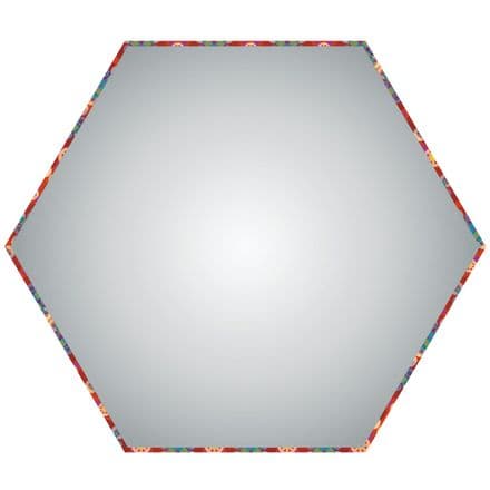20cm Hexagon Lampshade Diffuser - Translucent polypropylene