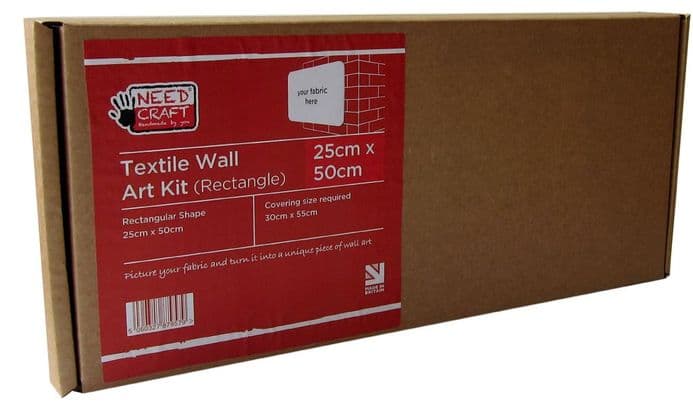 25cm x 50cm Rectangle - Textile Wall Art Kit
