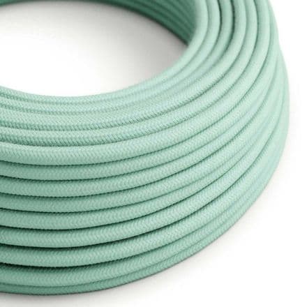 3 Core Electric Cable covered with Cotton Fabric-  Mint