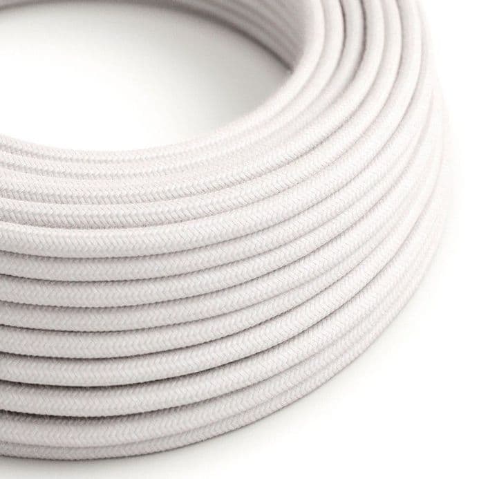 3 Core Electric Cable covered with Cotton Fabric-  Pale Pink