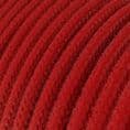 3 Core Electric Cable covered with Cotton Fabric-  Red