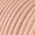 3 Core Electric Cable covered with Cotton Fabric-  Salmon