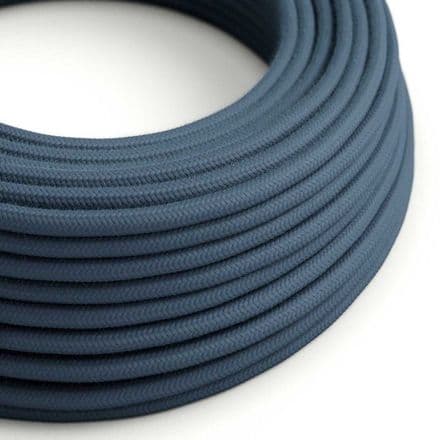3 Core Electric Cable covered with Cotton Fabric-  Stone Grey