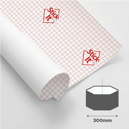 300mm Hexagon Lampshade Self-Adhesive Panel