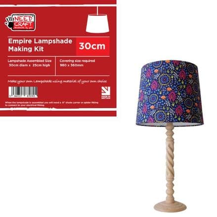 30cm Empire Lampshade Making Kit (Duplex Fitting)