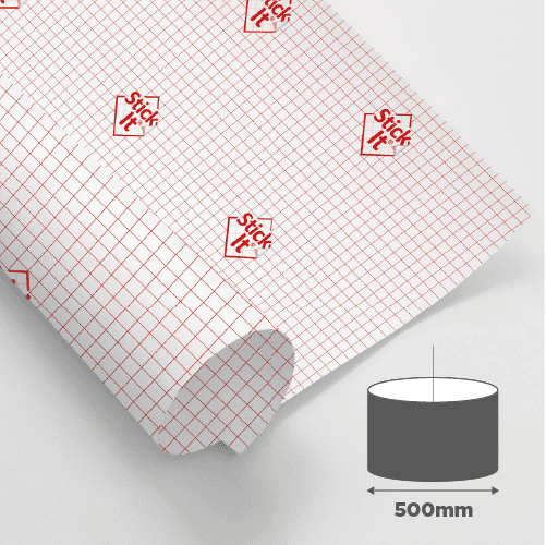 500mm Diameter - Premium Double-Sided Self Adhesive Panel
