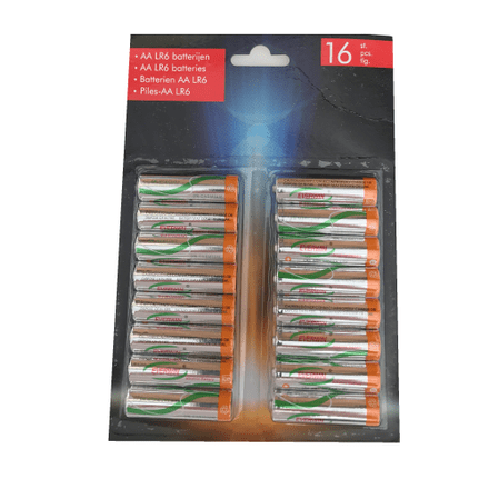 AA  Batteries  Quality Alkaline ( LR6) - 16 Pack