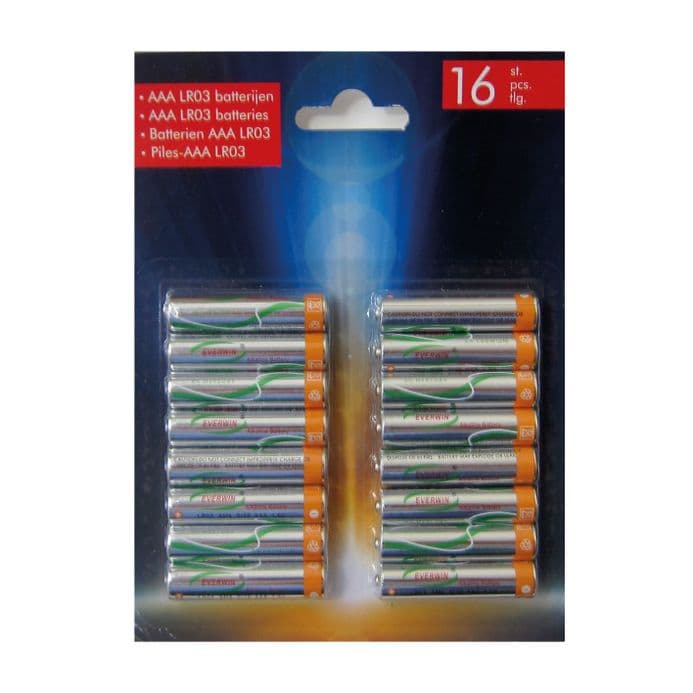 AAA Batteries  Quality Alkaline ( LR03) - 16 Pack