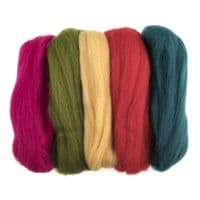 Assorted Natural Wool Roving