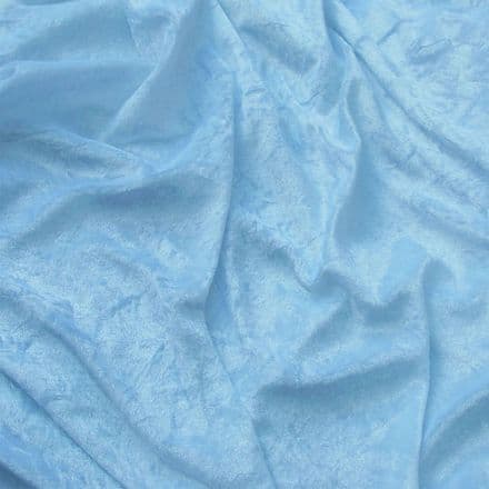 Calabrian Crushed Velour  - 150cm (Baby Blue)
