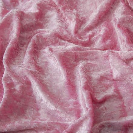 Calabrian Crushed Velour  - 150cm (Candy Pink)