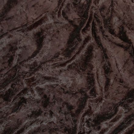 Calabrian Crushed Velour  - 150cm (Chocolate)