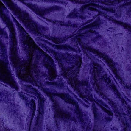 Calabrian Crushed Velour  - 150cm (Purple)