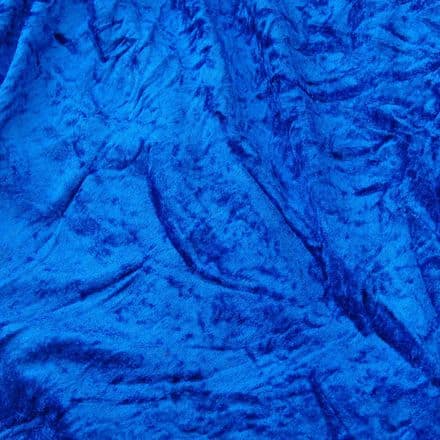 Calabrian Crushed Velour  - 150cm (Royal Blue)