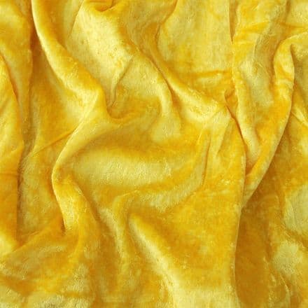 Calabrian Crushed Velour  - 150cm (Yellow)
