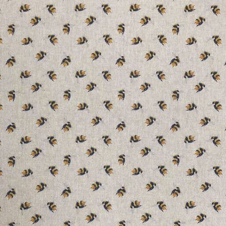 Chatham Printed Linen - 140cm (Miniature Bumblebees)