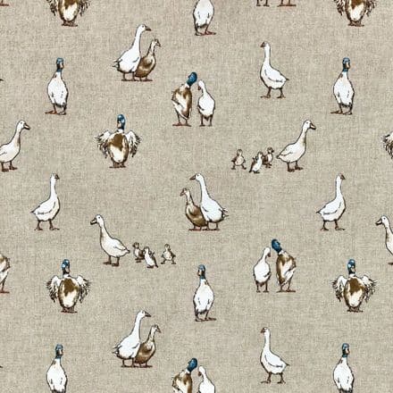 Chatham Printed Linen - 140cm (Shabby Ducks)