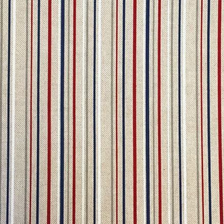 Chatham Printed Linen - 140cm (Stripe Nautical)