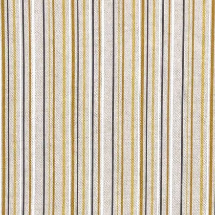 Chatham Printed Linen - 140cm (Stripe Ochre)