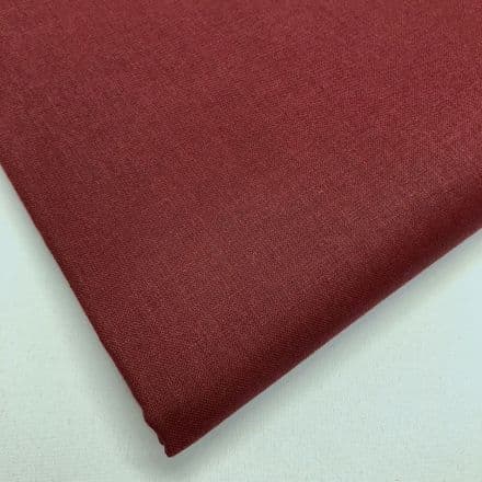 Cordoba Plain Cotton  Fabric 150cm - (Damson)