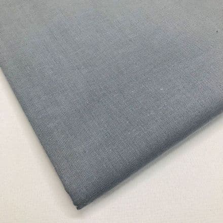 Cordoba Plain Cotton  Fabric 150cm - (Dark Grey)