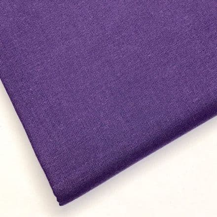 Cordoba Plain Cotton  Fabric 150cm - (Purple)