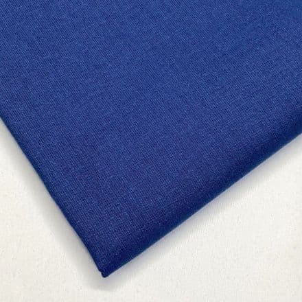 Cordoba Plain Cotton  Fabric 150cm - (Royal)