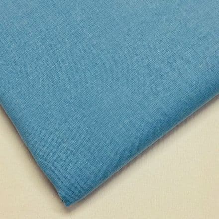 Cordoba Plain Cotton  Fabric 150cm - (Sky Blue)