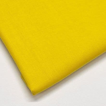 Cordoba Plain Cotton  Fabric 150cm - (Sunshine Yellow)
