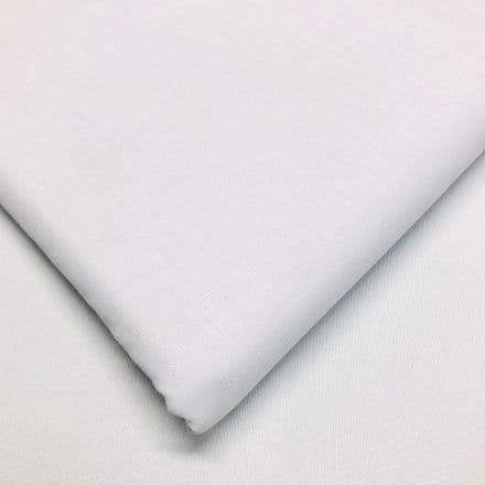 Cordoba Plain Cotton  Fabric 150cm - (White)