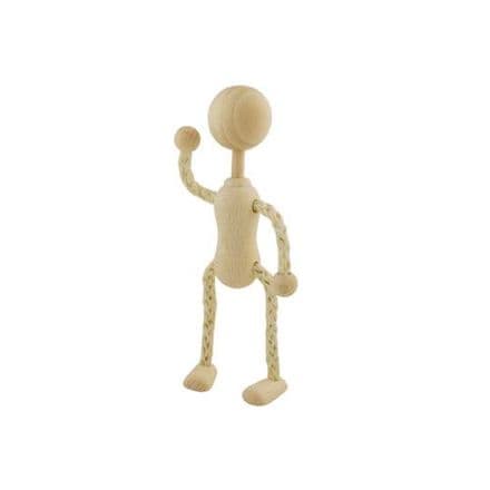 Doll / Puppet - Wooden with Wire 11cm  (36092)