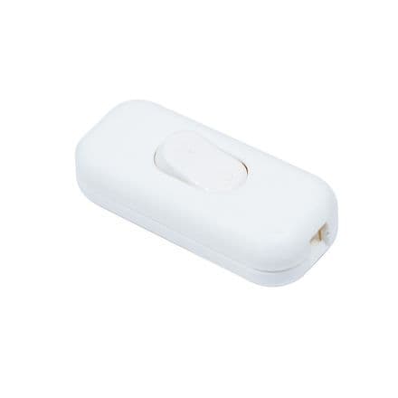 Double Pole in-line Switch White