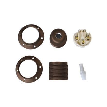 E27 metal lamp holder kit  for lampshades (Rust)