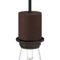E27 Semi-flush Metal Lamp Holder Kit - Dark Rust
