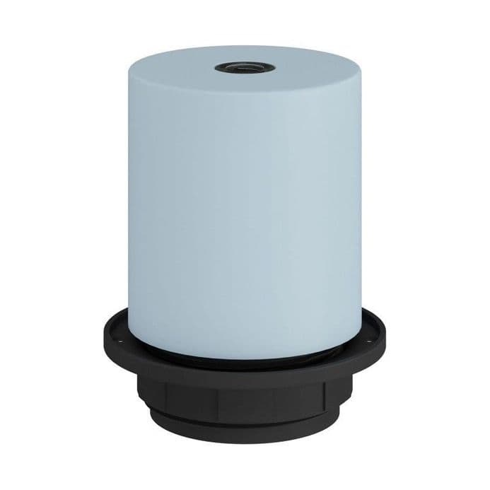 E27 Semi-flush Metal Lamp Holder Kit - Light Blue